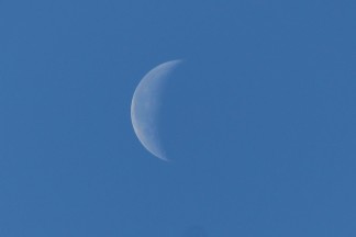 25/09/2016 ore 9:48 Luna calante visibile al 33% Canon EOS 1100D F/7.1 Tempo esp. 1/400 ISO 100 250mm.